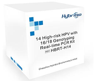 14 High-risk HPV with 16/18 Genotyping Real-time PCR Kit, HybriMax, Hybribio